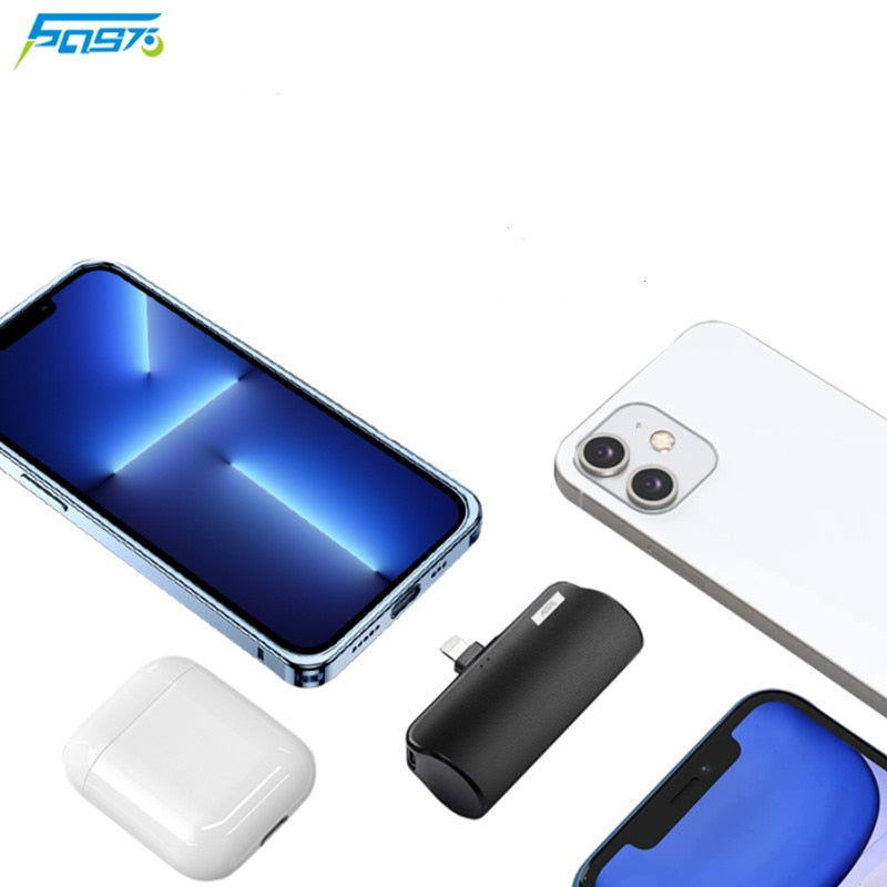 Mini Carregador Portátil 5000mAh - Power Bank