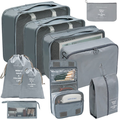 Kit de Bolsas organizadoras á prova d'água (+3 de Brinde)